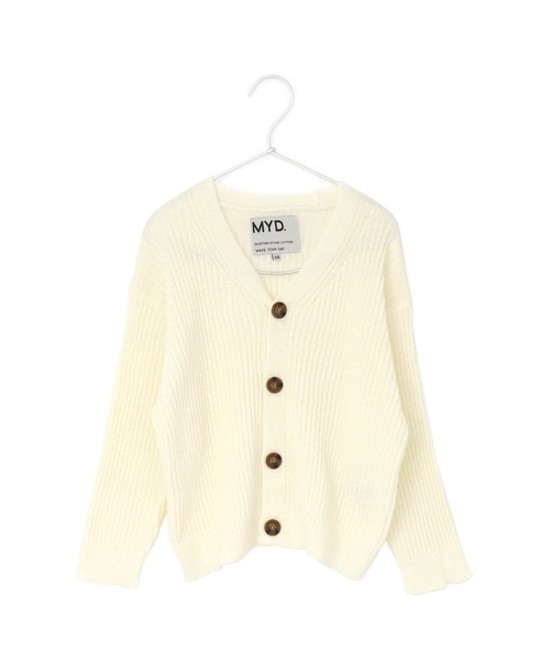 MAKE YOUR DAY（メイクユアデイ）の「スプリングニットカーディガン■80～140cm（カーディガン/ボレロ・キッズ・ラベンダー/ミント/オフホワイト・80/120/110/100/90/140/130）」の14枚目の写真