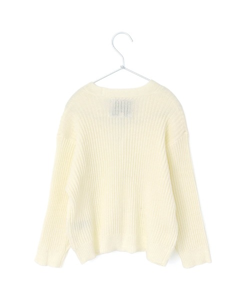 MAKE YOUR DAY（メイクユアデイ）の「スプリングニットカーディガン■80～140cm（カーディガン/ボレロ・キッズ・ラベンダー/ミント/オフホワイト・80/120/110/100/90/140/130）」の15枚目の写真