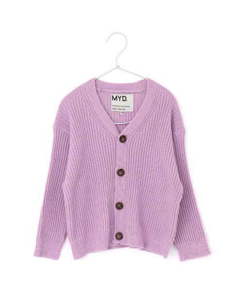 MAKE YOUR DAY（メイクユアデイ）の「スプリングニットカーディガン■80～140cm（カーディガン/ボレロ・キッズ・ラベンダー/ミント/オフホワイト・80/120/110/100/90/140/130）」の17枚目の写真