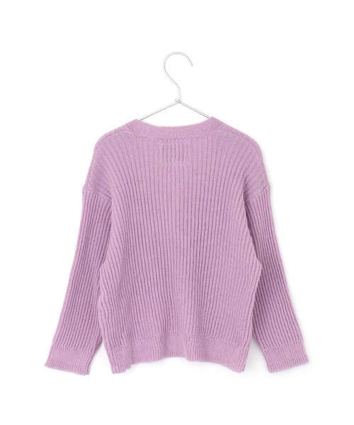 MAKE YOUR DAY（メイクユアデイ）の「スプリングニットカーディガン■80～140cm（カーディガン/ボレロ・キッズ・ラベンダー/ミント/オフホワイト・80/120/110/100/90/140/130）」の18枚目の写真