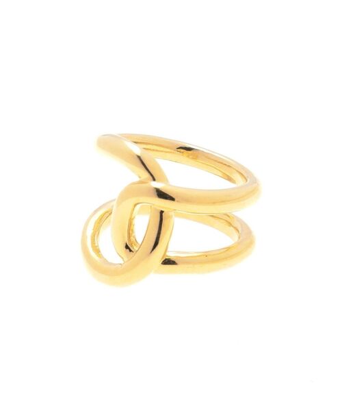 LAGUNAMOON（ラグナムーン）の「ラウンドクロスリング（リング・レディース・シルバー/ゴールド・FREE）」の2枚目の写真