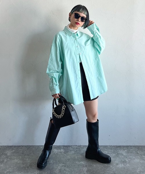 PAGEBOY（ページボーイ）の「CORE / オックスダッドシャツ（シャツ/ブラウス・レディース・レッド/オフホワイト/グリーン系その他・FREE）」の17枚目の写真