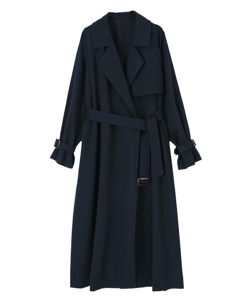 UR'S(ユアーズ)の「ドルマンスリーブトレンチコート(トレンチコート・レディース・ベージュ/ライトベージュ/ネイビー・S/L/M)」の6枚目の写真