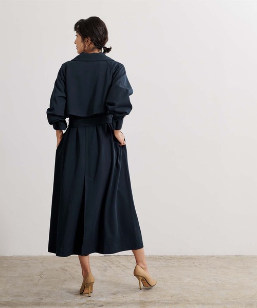 UR'S(ユアーズ)の「ドルマンスリーブトレンチコート(トレンチコート・レディース・ベージュ/ライトベージュ/ネイビー・S/L/M)」の12枚目の写真