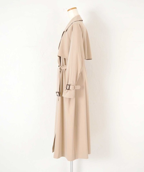 UR'S(ユアーズ)の「ドルマンスリーブトレンチコート(トレンチコート・レディース・ベージュ/ライトベージュ/ネイビー・S/L/M)」の16枚目の写真