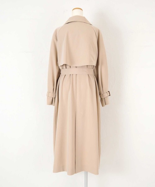 UR'S(ユアーズ)の「ドルマンスリーブトレンチコート(トレンチコート・レディース・ベージュ/ライトベージュ/ネイビー・S/L/M)」の18枚目の写真