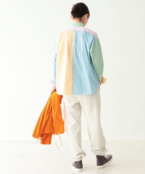 BEAMS BOY(ビームスボーイ)の「BEAMS BOY / コットンローン クレイジー ボタンダウン ロングスリーブシャツ(シャツ/ブラウス・レディース・ブルー/その他・ONE SIZE)」の13枚目の写真