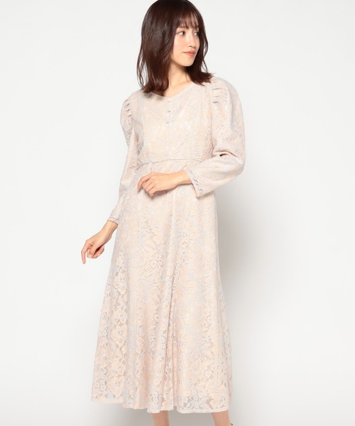 MISCH MASCH(ミッシュマッシュ)の「レースワンピース【2022SS】(ワンピース・レディース・ブラック/ベージュ/ラベンダー・MEDIUM)」の6枚目の写真