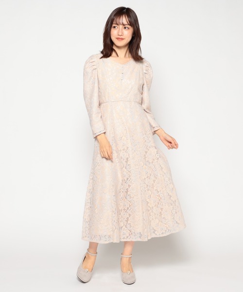 MISCH MASCH(ミッシュマッシュ)の「レースワンピース【2022SS】(ワンピース・レディース・ブラック/ベージュ/ラベンダー・MEDIUM)」の7枚目の写真