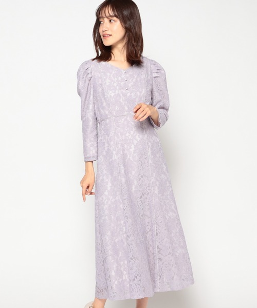 MISCH MASCH(ミッシュマッシュ)の「レースワンピース【2022SS】(ワンピース・レディース・ブラック/ベージュ/ラベンダー・MEDIUM)」の8枚目の写真