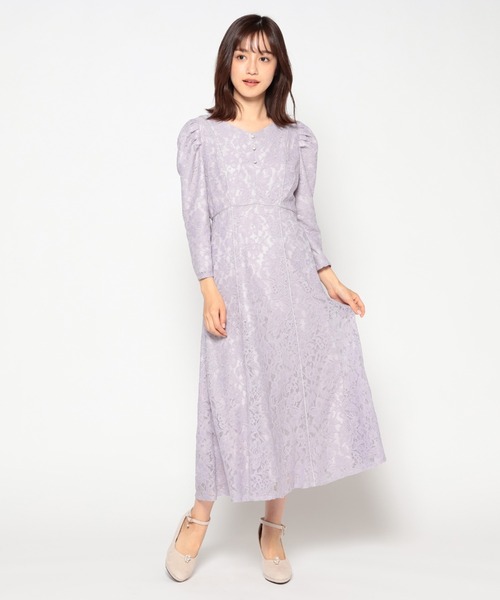 MISCH MASCH(ミッシュマッシュ)の「レースワンピース【2022SS】(ワンピース・レディース・ブラック/ベージュ/ラベンダー・MEDIUM)」の9枚目の写真
