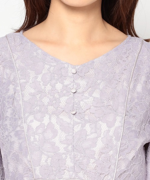 MISCH MASCH(ミッシュマッシュ)の「レースワンピース【2022SS】(ワンピース・レディース・ブラック/ベージュ/ラベンダー・MEDIUM)」の12枚目の写真