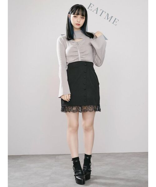 EATME（イートミー）の「リングジップニットTOP（ニット