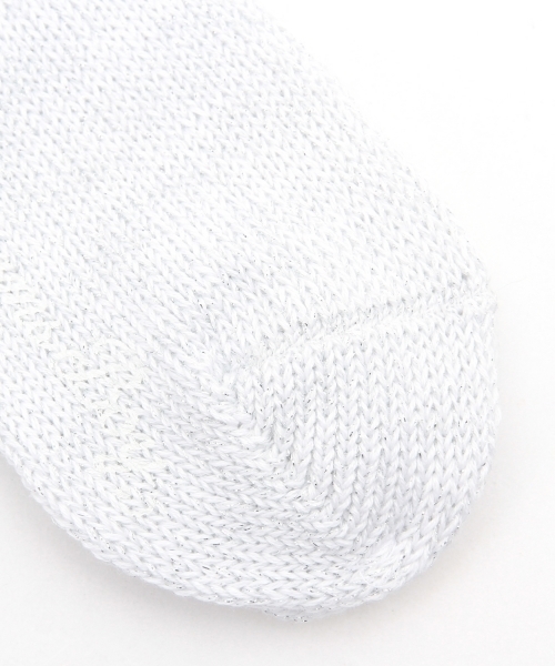 BEAMS BOY（ビームスボーイ）の「BEAMS BOY / ラメ リブ 3/4 ソックス（ソックス/靴下・レディース・ホワイト/ネイビー・ONE SIZE）」の13枚目の写真