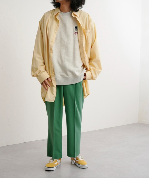 CPCM(シーピーシーエム)の「22SS1タックスラックス(スラックス・メンズ・チャコールグレー/グレイッシュベージュ/グリーン・SMALL/MEDIUM/LARGE)」の17枚目の写真