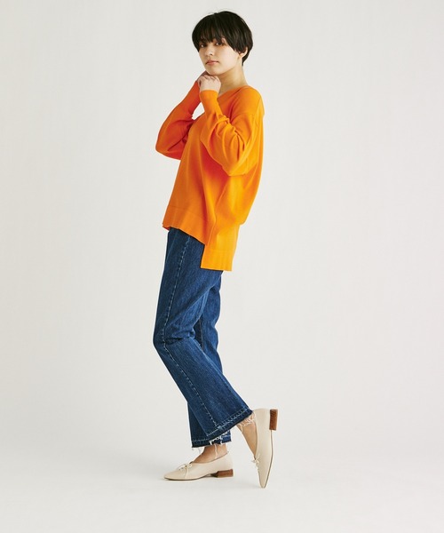 INED CLARO（イネドクラロ）の「ストレートデニムパンツ（デニムパンツ・レディース・ネイビー/ブルー・9号/7号）」の13枚目の写真