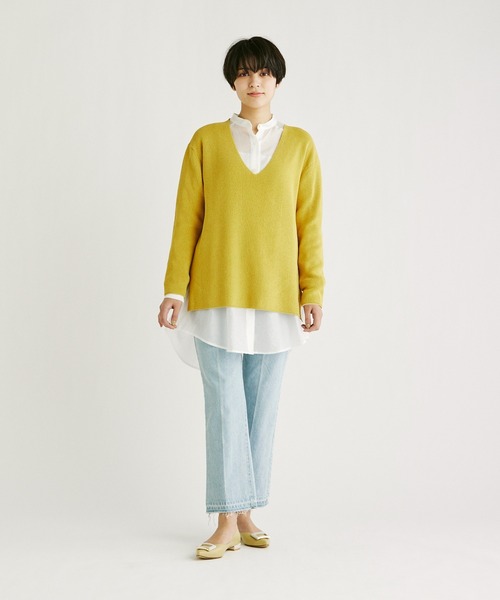 INED CLARO（イネドクラロ）の「ストレートデニムパンツ（デニムパンツ・レディース・ネイビー/ブルー・9号/7号）」の8枚目の写真