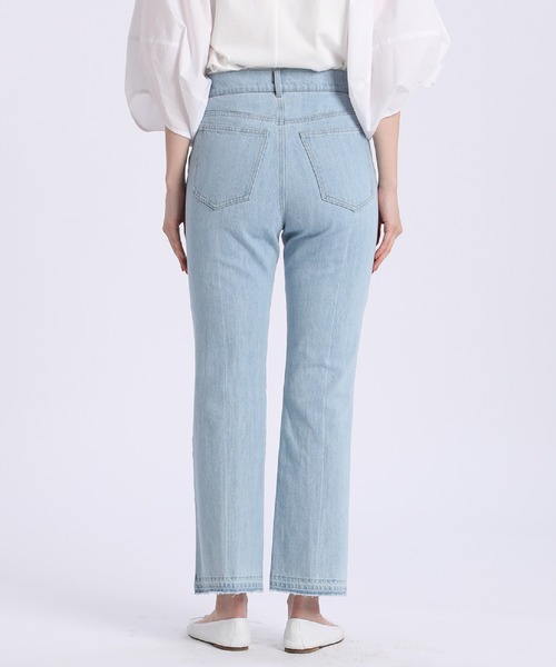 INED CLARO（イネドクラロ）の「ストレートデニムパンツ（デニムパンツ・レディース・ネイビー/ブルー・9号/7号）」の5枚目の写真