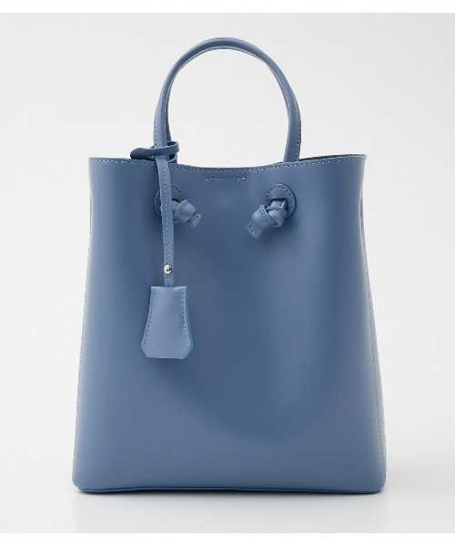 AZUL by moussy（アズールバイマウジー）の「KNOT HANDLE SQUARE TOTE BAG/ノットハンドルスクエアトートバッグ（ショルダーバッグ・レディース・ライトブルー/ブラック/ライトベージュ・FREE）」の21枚目の写真