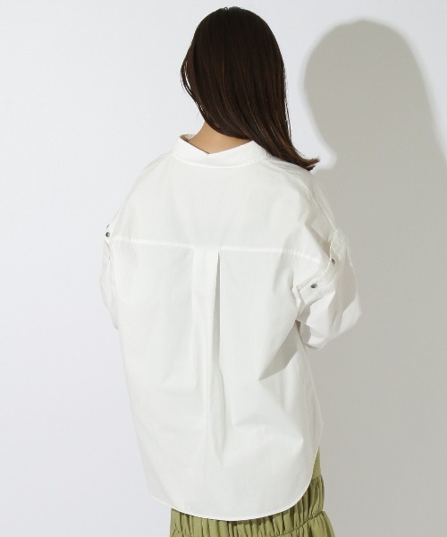 REDYAZEL（レディアゼル）の「ボタン付きドロップシャツ（シャツ/ブラウス・レディース・オフホワイト/サックスブルー/イエロー・FREE）」の19枚目の写真
