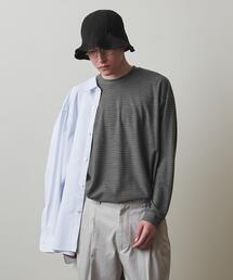 Steven Alan | ＜Steven Alan＞ WOOL BORDER LONG SLEEVE TEE-LOOSE/Tシャツ(Tシャツ/カットソー)