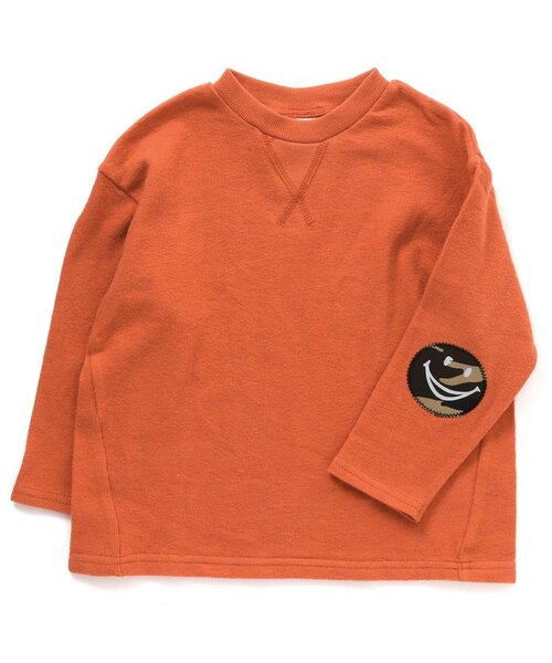 BREEZE（ブリーズ）の「/FOスマイルパッチTシャツ（Tシャツ/カットソー・キッズ・イエロー/オレンジ/ブルー/サックスブルー/レインボー・120/130/140/150/100/90/110）」の4枚目の写真