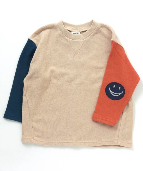 BREEZE（ブリーズ）の「/FOスマイルパッチTシャツ（Tシャツ/カットソー・キッズ・イエロー/オレンジ/ブルー/サックスブルー/レインボー・120/130/140/150/100/90/110）」の5枚目の写真