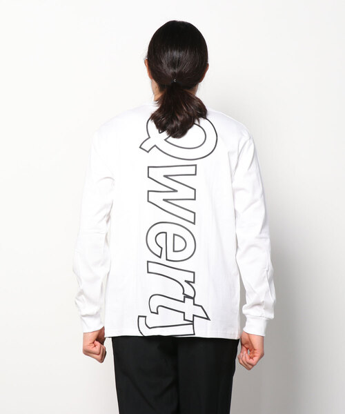 qwerty(クワーティ)の「qwerty (クワーティ)3D Embroidery LS TEE(Tシャツ/カットソー・メンズ・ホワイト/ブラック・X-LARGE/LARGE/MEDIUM)」の12枚目の写真