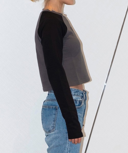 bonjour records（ボンジュールレコーズ）の「【MOSAIC SOCIETY】Vintage flower tee w/ studs（Tシャツ/カットソー・レディース・ブラック・FREE）」の12枚目の写真