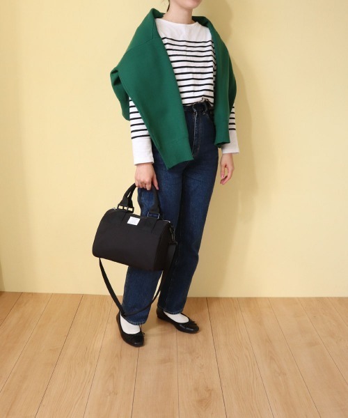 COLDE （コルデ）の「ナイロンミニボストン（ボストンバッグ・レディース・ブラック/グレイッシュベージュ・FREE）」の3枚目の写真