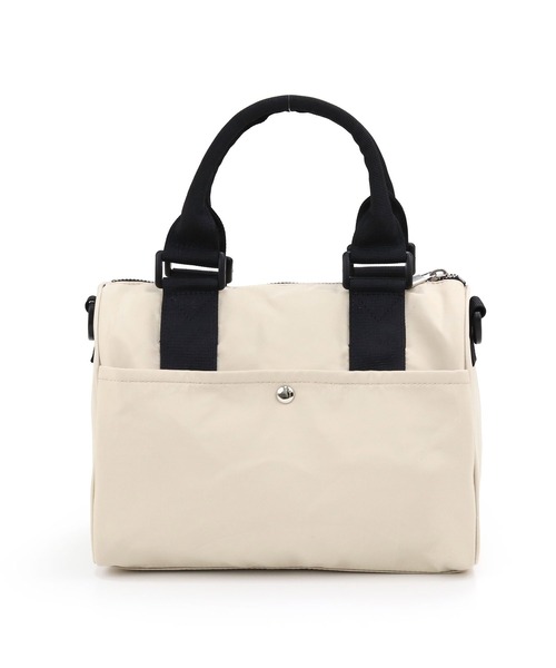 COLDE （コルデ）の「ナイロンミニボストン（ボストンバッグ・レディース・ブラック/グレイッシュベージュ・FREE）」の13枚目の写真