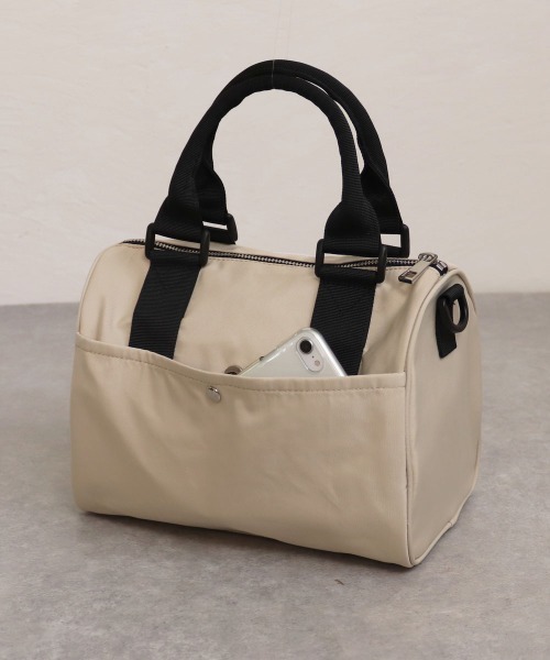 COLDE （コルデ）の「ナイロンミニボストン（ボストンバッグ・レディース・ブラック/グレイッシュベージュ・FREE）」の9枚目の写真