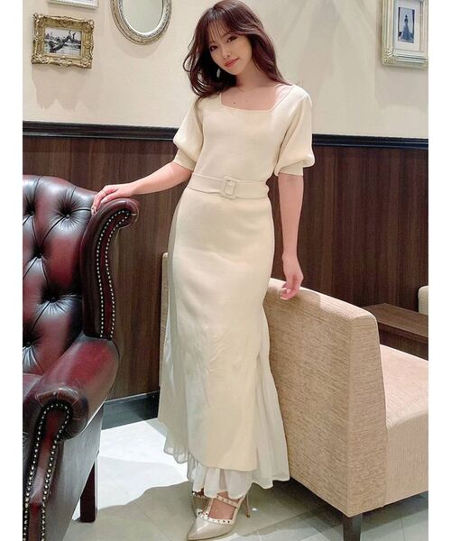 RESEXXY(リゼクシー)の「マジョリカプリーツ2WAYワンピース(ワンピース・レディース・アイボリー/ブラック/ピンク/ミント・FREE)」の5枚目の写真