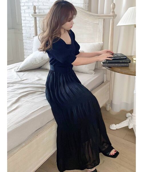 RESEXXY(リゼクシー)の「マジョリカプリーツ2WAYワンピース(ワンピース・レディース・アイボリー/ブラック/ピンク/ミント・FREE)」の19枚目の写真