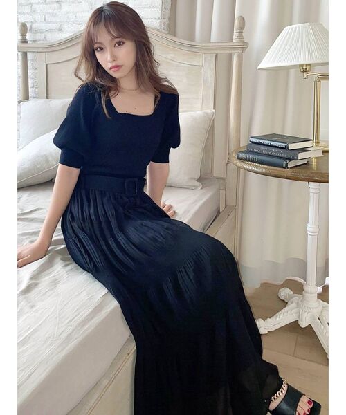 RESEXXY(リゼクシー)の「マジョリカプリーツ2WAYワンピース(ワンピース・レディース・アイボリー/ブラック/ピンク/ミント・FREE)」の8枚目の写真