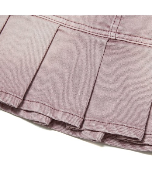 『KIRSH X HONDA HITOMI』プリーツ デニム ミニスカート KIRSH（キルシー）の「KIRSH X HONDA HITOMI PLEATS DENIM MINI