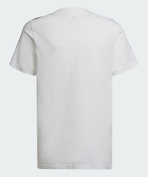 adidas(アディダス)の「アディダス エッセンシャルズ 3ストライプス 半袖Tシャツ / adidas Essentials 3-Stripes Tee / アディダス(Tシャツ/カットソー・キッズ・ロイヤルブルー/ホワイト×ブラック/ブラック×ホワイト/ダークネイビー/イエロー/ネイビー/ブルー/ブルー系その他・100/110/120/130/140/150/160)」の16枚目の写真