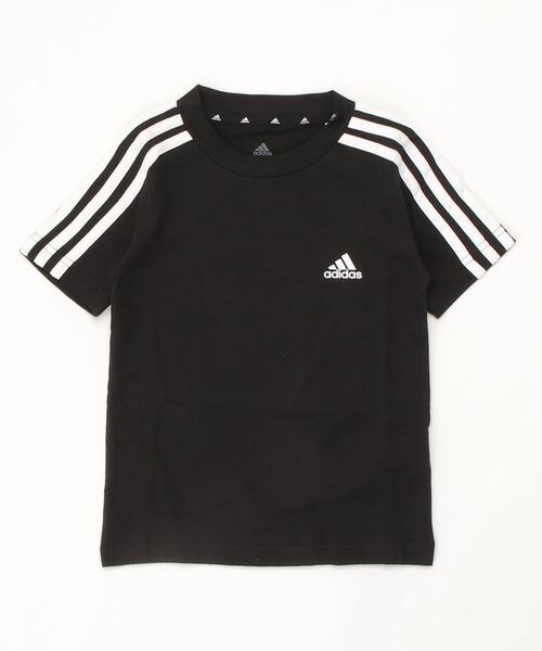 adidas(アディダス)の「アディダス エッセンシャルズ 3ストライプス 半袖Tシャツ / adidas Essentials 3-Stripes Tee / アディダス(Tシャツ/カットソー・キッズ・ロイヤルブルー/ホワイト×ブラック/ブラック×ホワイト/ダークネイビー/イエロー/ネイビー/ブルー/ブルー系その他・100/110/120/130/140/150/160)」の20枚目の写真