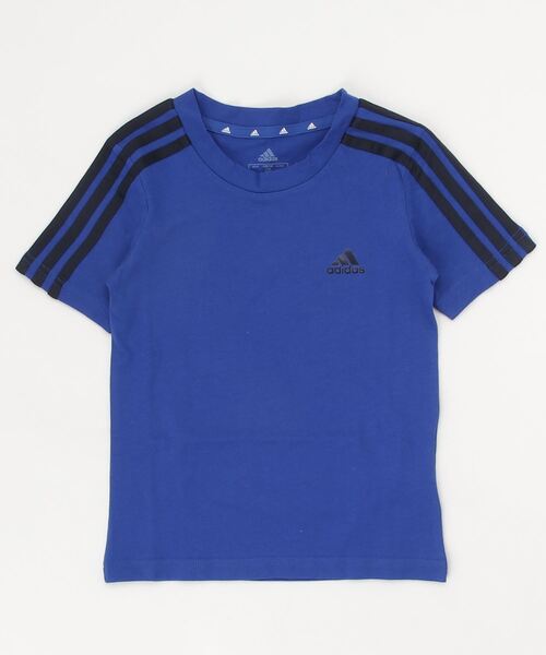 adidas(アディダス)の「アディダス エッセンシャルズ 3ストライプス 半袖Tシャツ / adidas Essentials 3-Stripes Tee / アディダス(Tシャツ/カットソー・キッズ・ロイヤルブルー/ホワイト×ブラック/ブラック×ホワイト/ダークネイビー/イエロー/ネイビー/ブルー/ブルー系その他・100/110/120/130/140/150/160)」の21枚目の写真