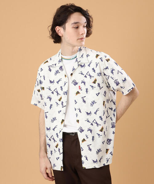 AVIREX（アヴィレックス）の「アロハシャツ A.C. ソルジャー/ALOHA SHIRT A.C. SOLDIER / アヴィレックス / AVIREX（シャツ/ブラウス・メンズ・ホワイト/ブラック・MEDIUM/LARGE/X-LARGE/XX-LARGE）」の20枚目の写真