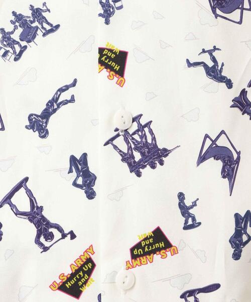 AVIREX（アヴィレックス）の「アロハシャツ A.C. ソルジャー/ALOHA SHIRT A.C. SOLDIER / アヴィレックス / AVIREX（シャツ/ブラウス・メンズ・ホワイト/ブラック・MEDIUM/LARGE/X-LARGE/XX-LARGE）」の13枚目の写真