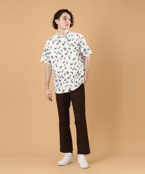 AVIREX（アヴィレックス）の「アロハシャツ A.C. ソルジャー/ALOHA SHIRT A.C. SOLDIER / アヴィレックス / AVIREX（シャツ/ブラウス・メンズ・ホワイト/ブラック・MEDIUM/LARGE/X-LARGE/XX-LARGE）」の12枚目の写真