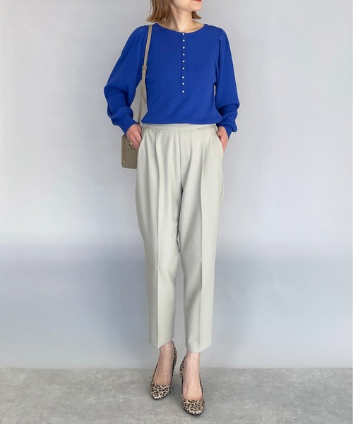 PICCIN（ピッチン）の「ボリュームスリーブ2WAYニット（ニット/セーター・レディース・ブラック/オフホワイト/ブルー/ライトグリーン・M）」の17枚目の写真