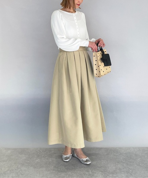 PICCIN（ピッチン）の「ボリュームスリーブ2WAYニット（ニット/セーター・レディース・ブラック/オフホワイト/ブルー/ライトグリーン・M）」の14枚目の写真