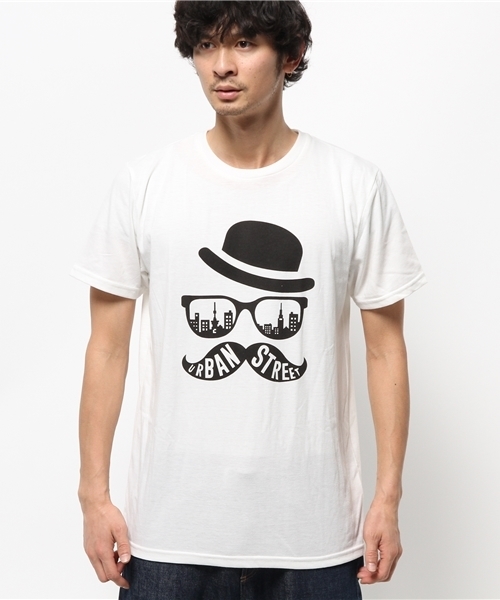 WEGO（ウィゴー）の「WEGO/ファニーモチーフTシャツ（Tシャツ/カットソー・メンズ・ホワイト/ブラック・MEDIUM/LARGE）」の3枚目の写真