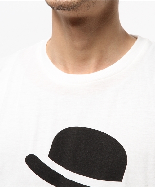 WEGO（ウィゴー）の「WEGO/ファニーモチーフTシャツ（Tシャツ/カットソー・メンズ・ホワイト/ブラック・MEDIUM/LARGE）」の6枚目の写真