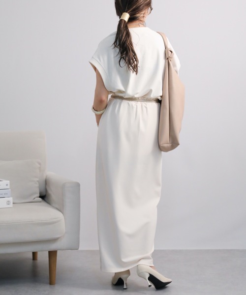 ap retro（アプレトロ）の「スリットポンチタイトスカート　ハイウエスト（スカート・レディース・グレイッシュベージュ/アイボリー/ブラック・FREE）」の13枚目の写真