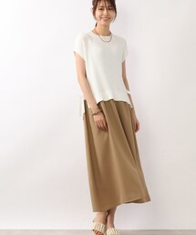 DRESKIP | 【洗える/レイヤード風】ドッキングワンピース(ワンピース)