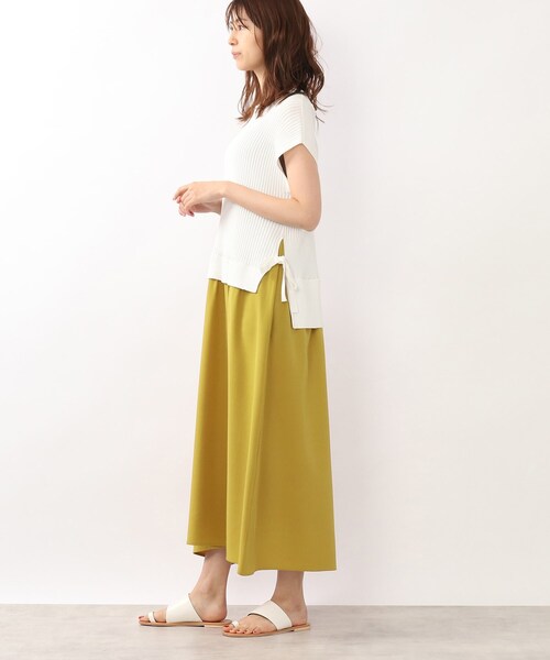 DRESKIP（ドレスキップ）の「◆【洗える/レイヤード風】ドッキングワンピース（ワンピース・レディース・ブラウン系その他/イエロー/グレー系その他/カーキ・02/03）」の6枚目の写真