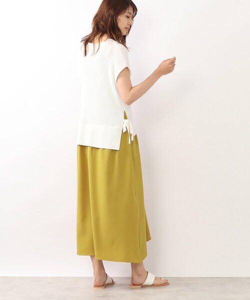 DRESKIP（ドレスキップ）の「◆【洗える/レイヤード風】ドッキングワンピース（ワンピース・レディース・ブラウン系その他/イエロー/グレー系その他/カーキ・02/03）」の7枚目の写真